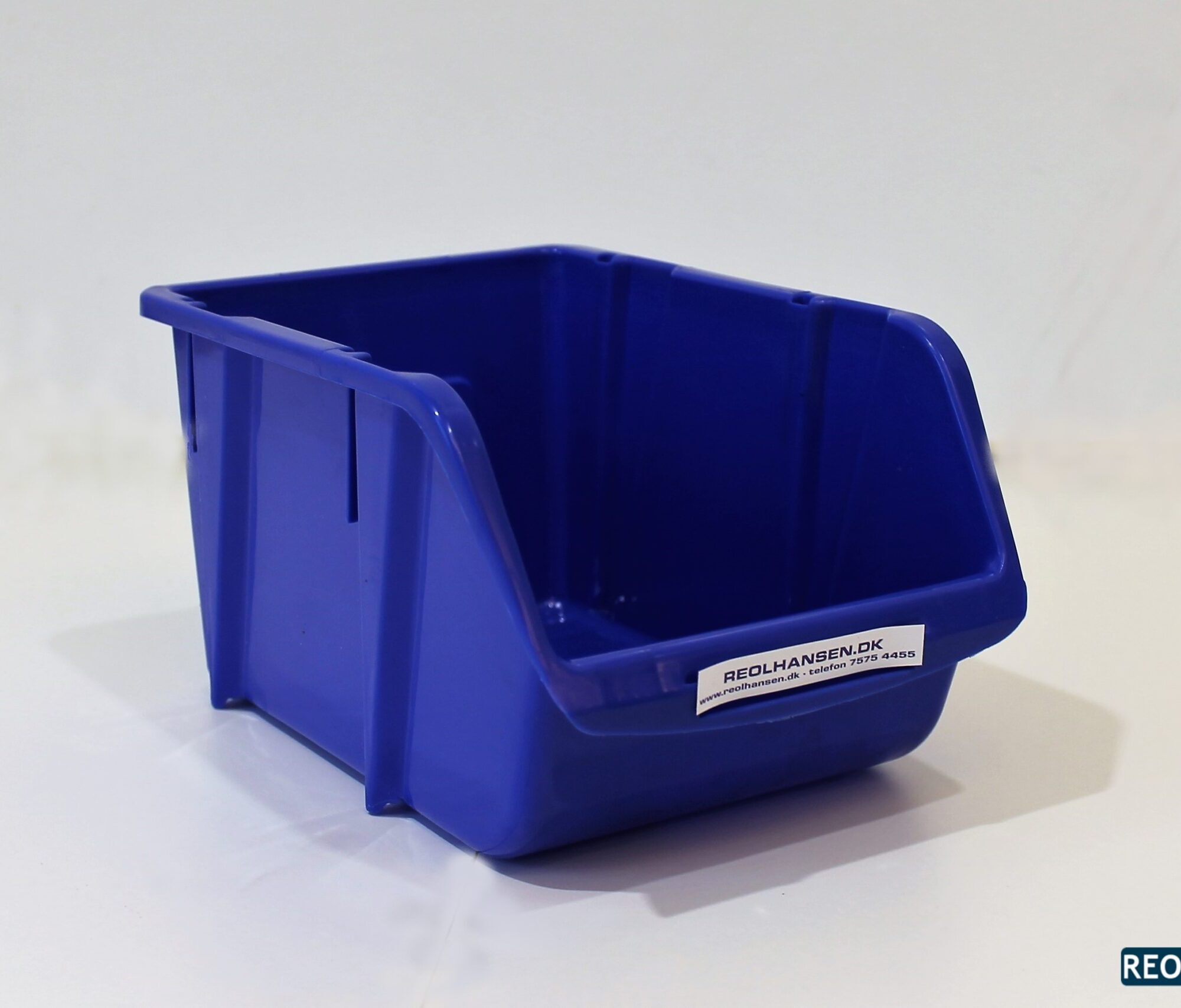 Plukkasse i blå plast 240x165mm til opbevaring