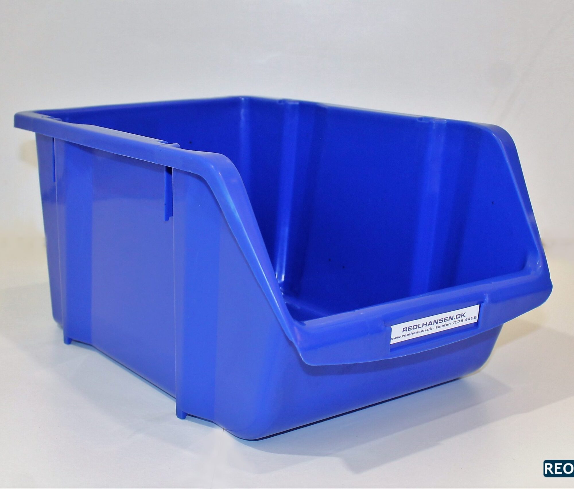 Plukkasse i blå plast 355x230mm til opbevaring