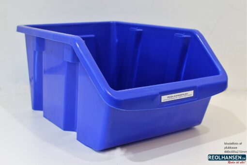 plukkasse plast blå 440x305mm til opbevaring