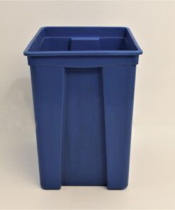 Blå affaldsspand