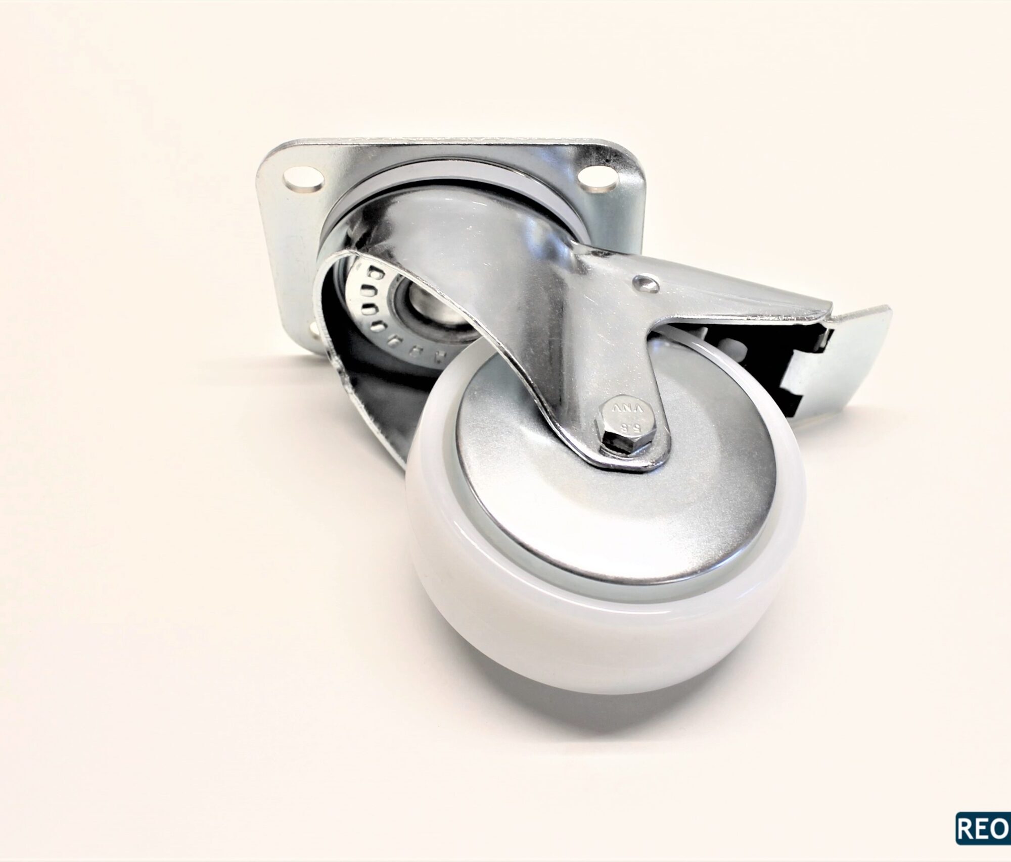 drejeligt hjul med totalbremse