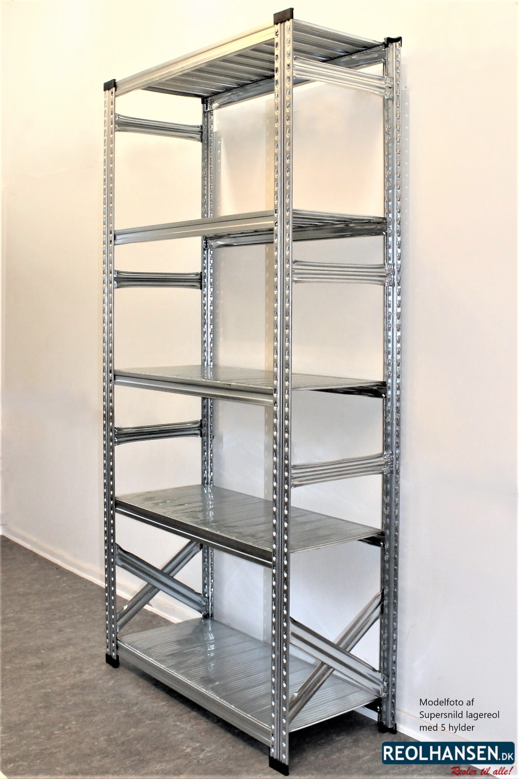 Supersnild - Startfag med 5 hylder til lagerreol