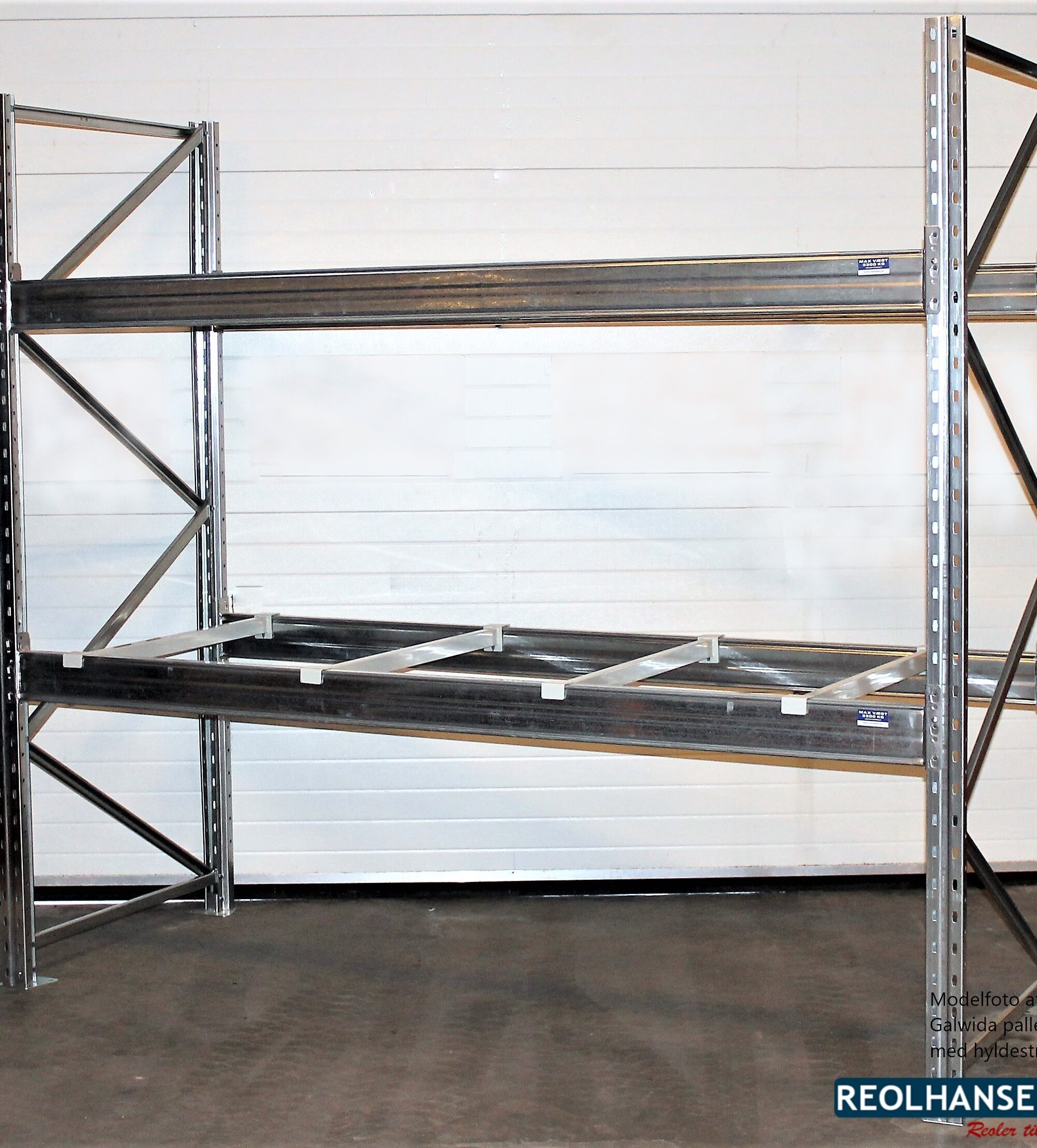 Pallereol model Galwida med hyldestrøer