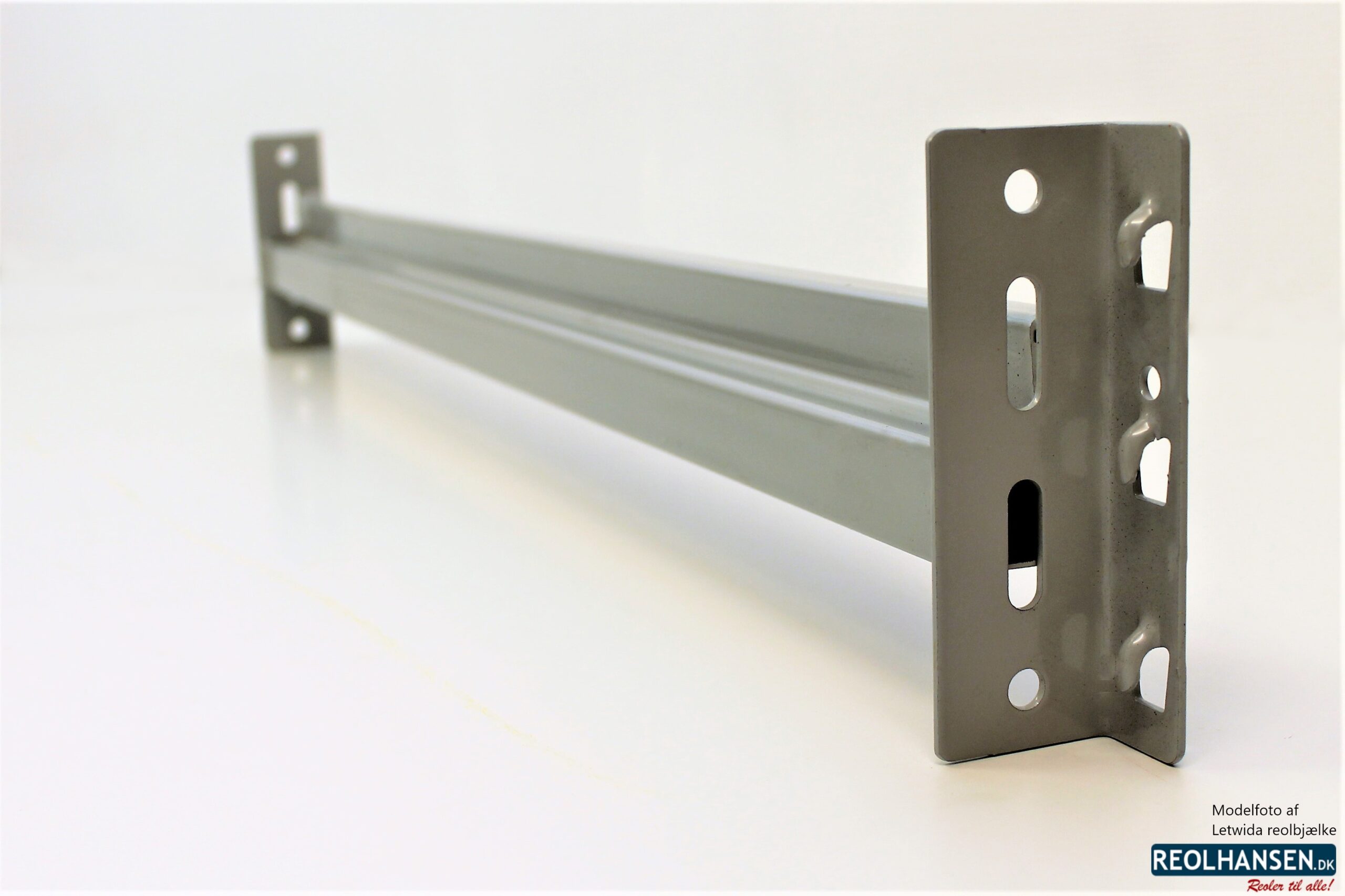 Letwida reolbjælke lys grå