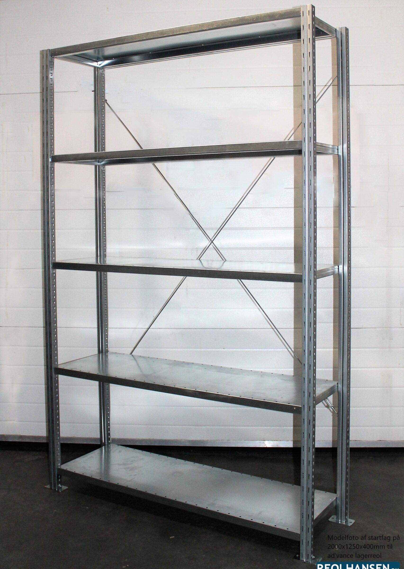 startfag på 2000x1250x400mm til Ad'vance lagerreol