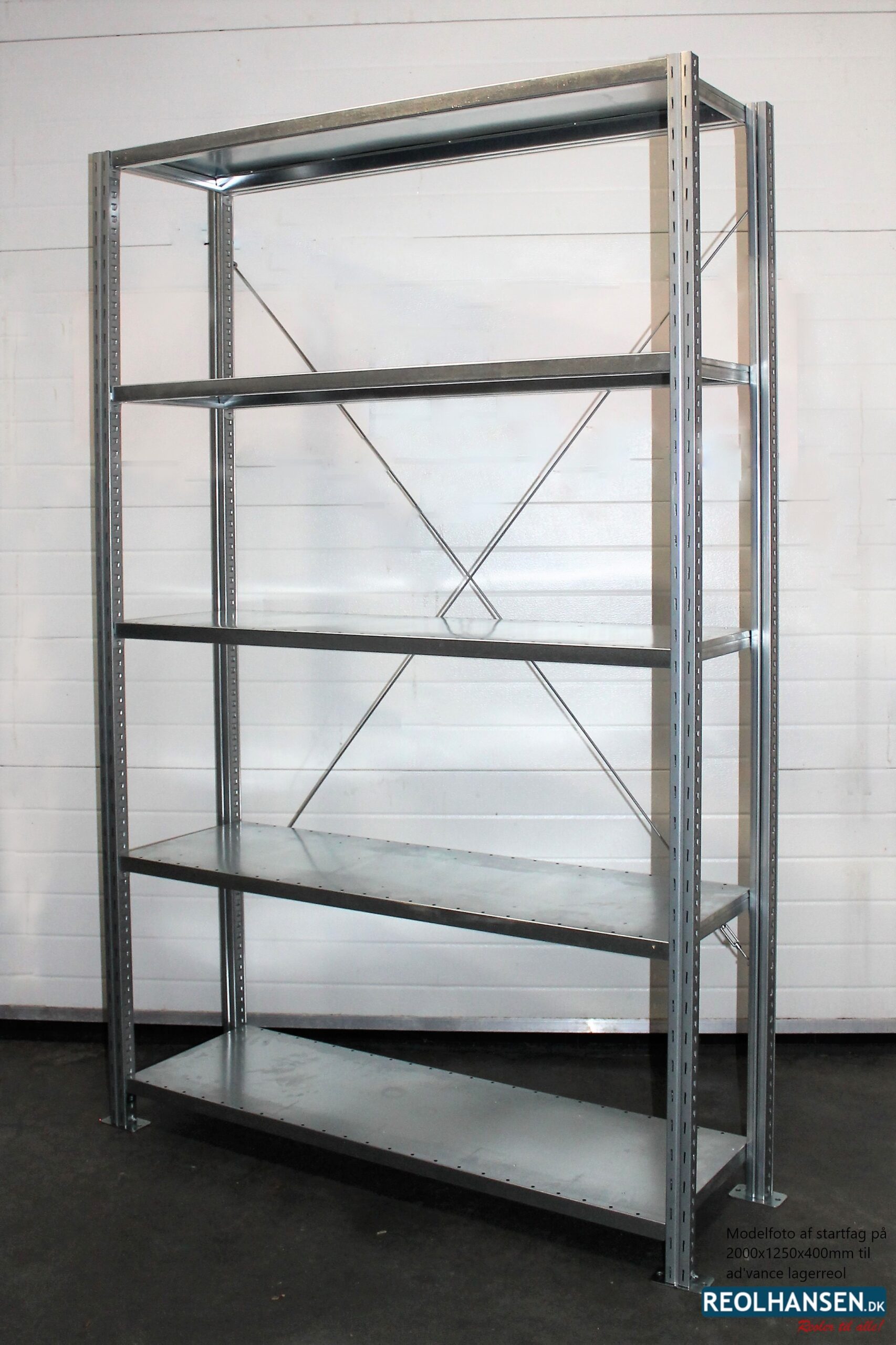 startfag på 2000x1250x400mm til Ad'vance lagerreol