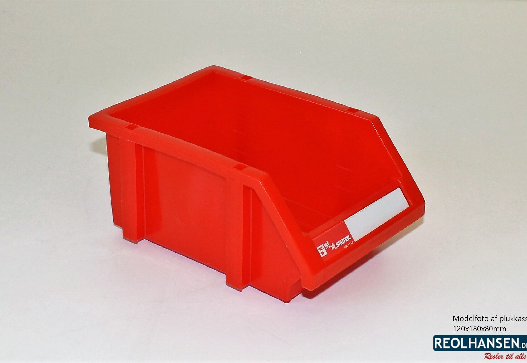 Plukkasse rød plast 120x180x80mm