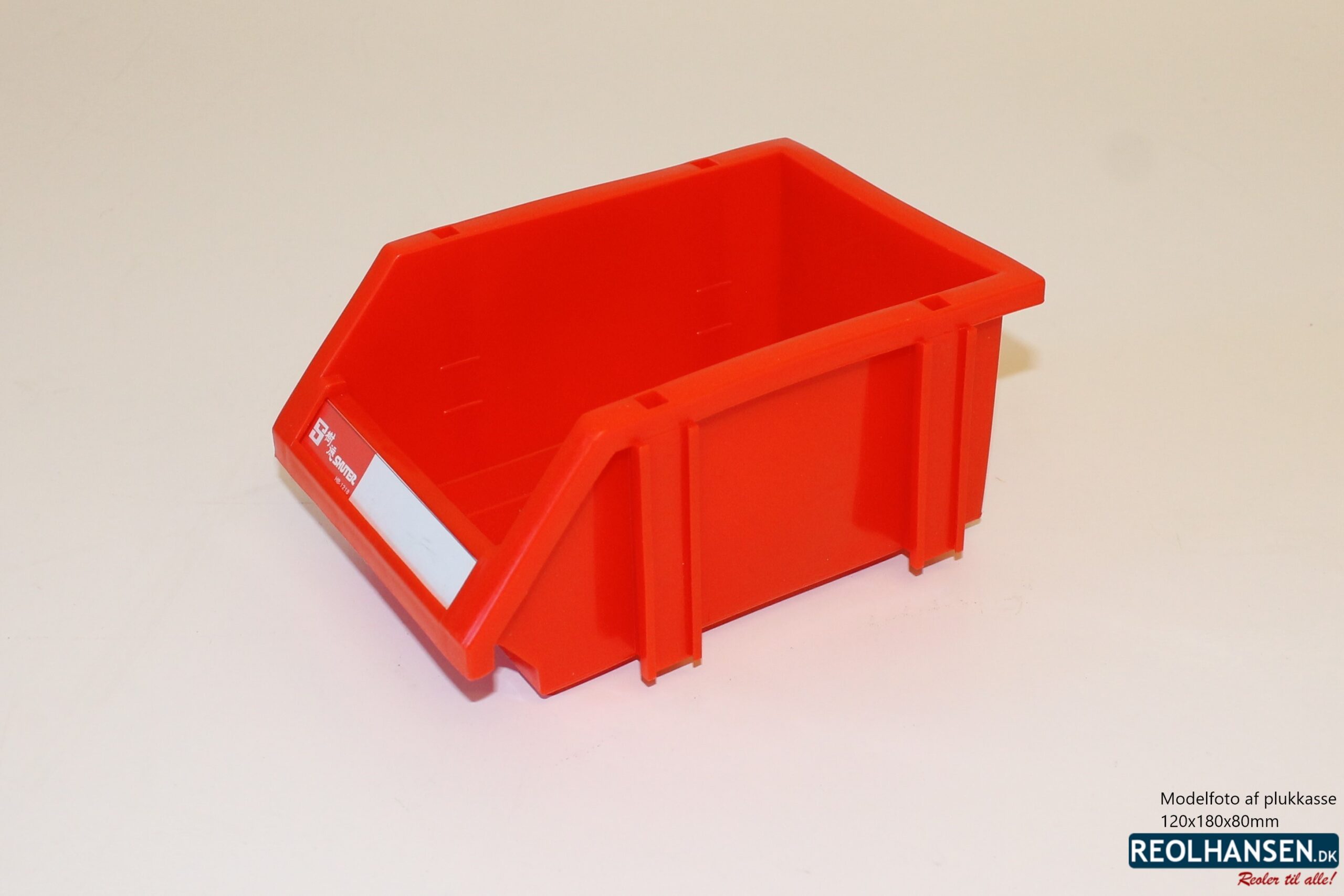 Rød plukkasse 120x180x80mm