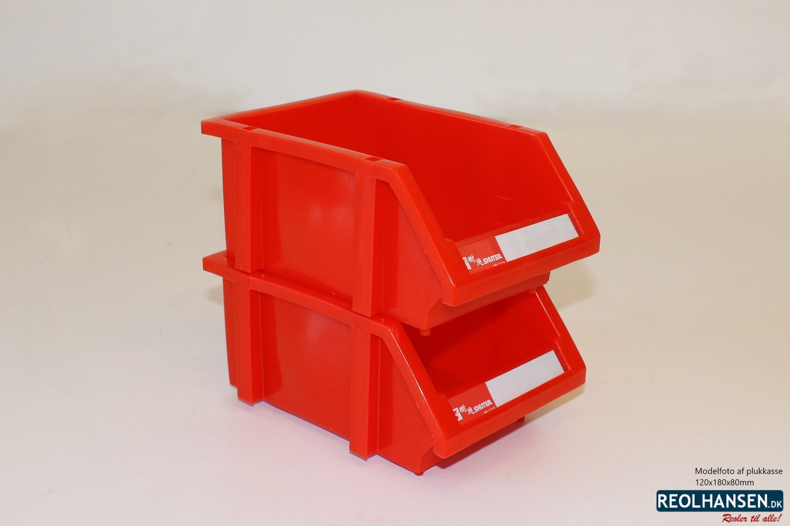 Røde plukkasser 120x180x80mm