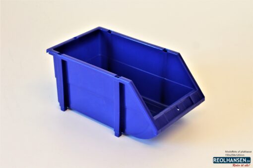 Plukkasse blå plast 150x250x120mm