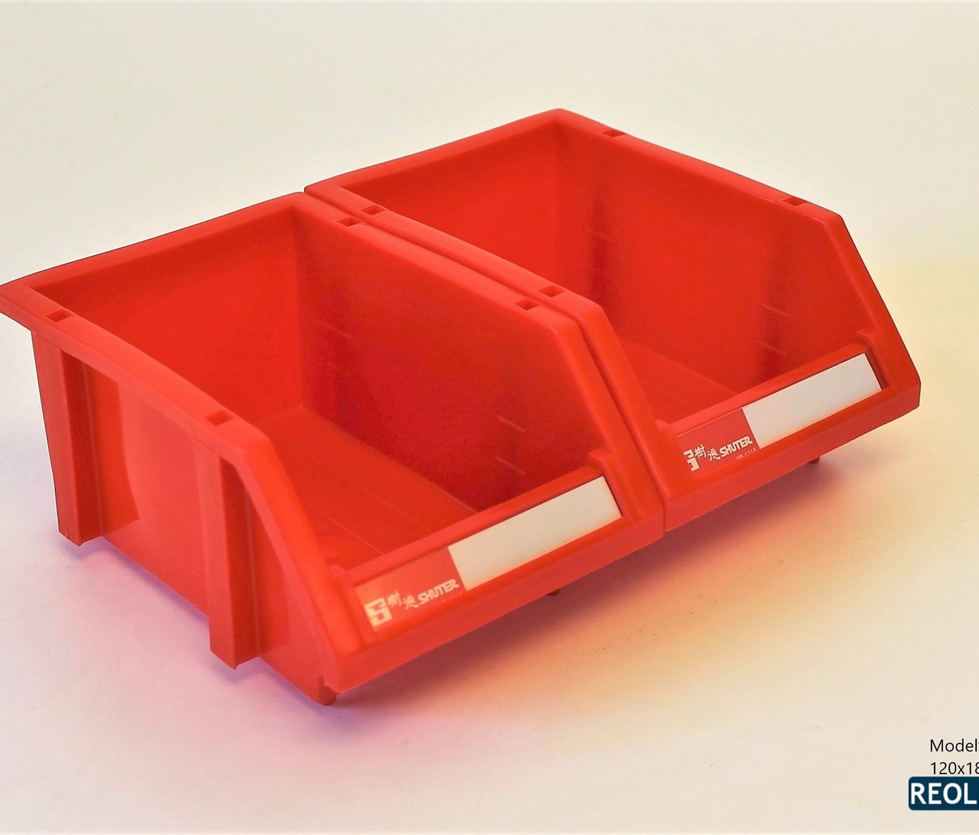 Røde plukkasser sammensatte