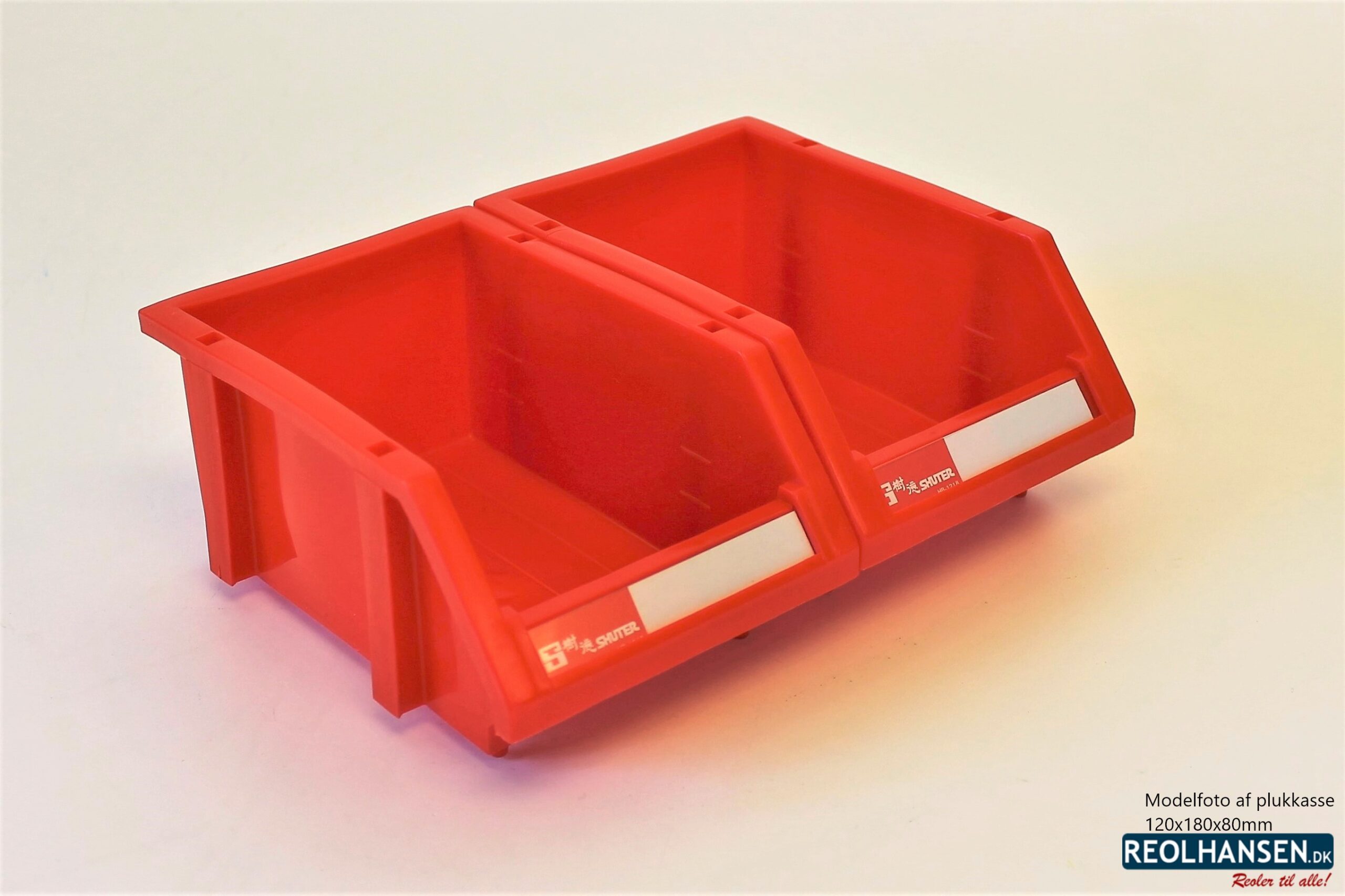 Røde plukkasser sammensatte