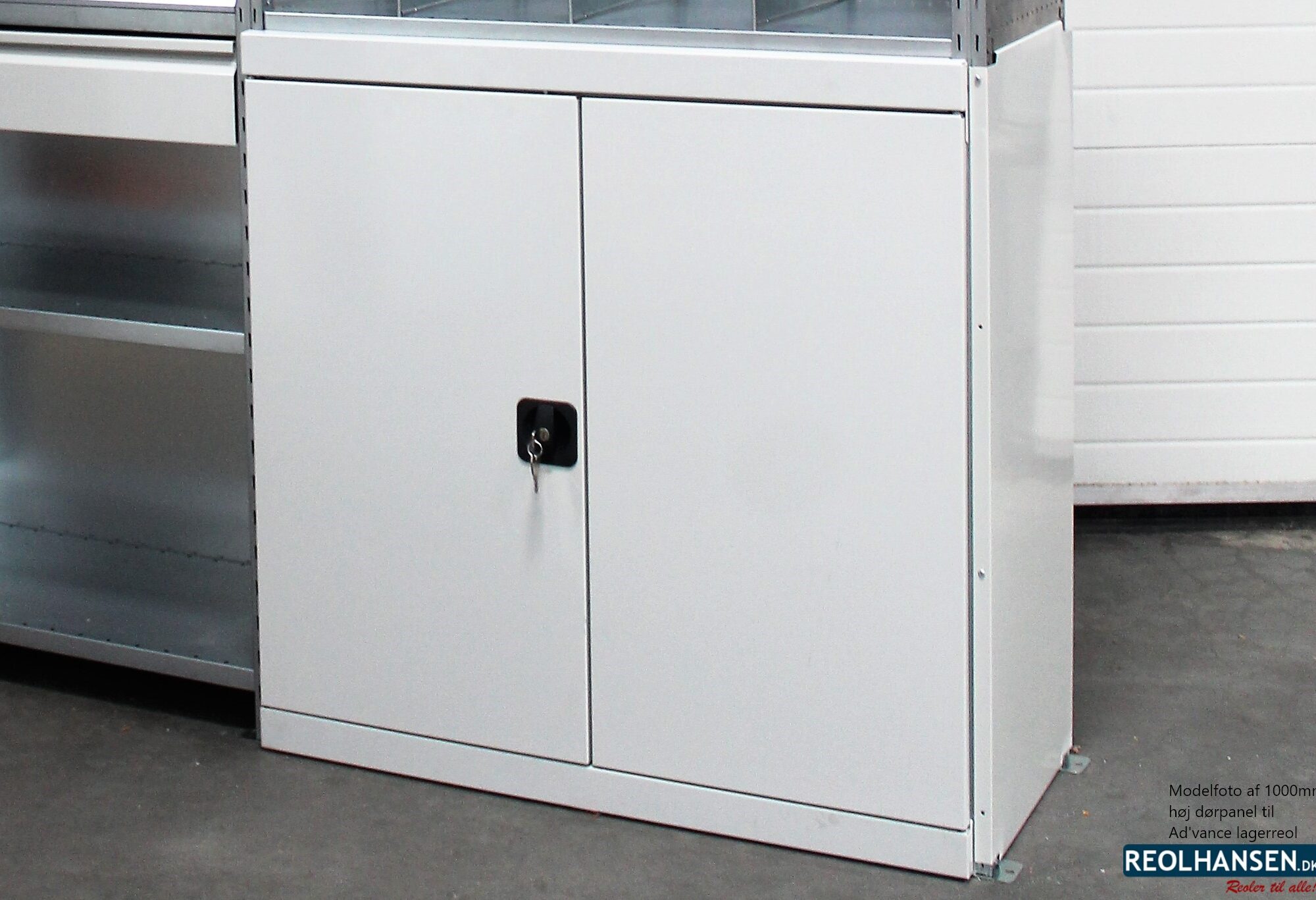 1000mm dørpanel med lås til Ad'vance lagerreol