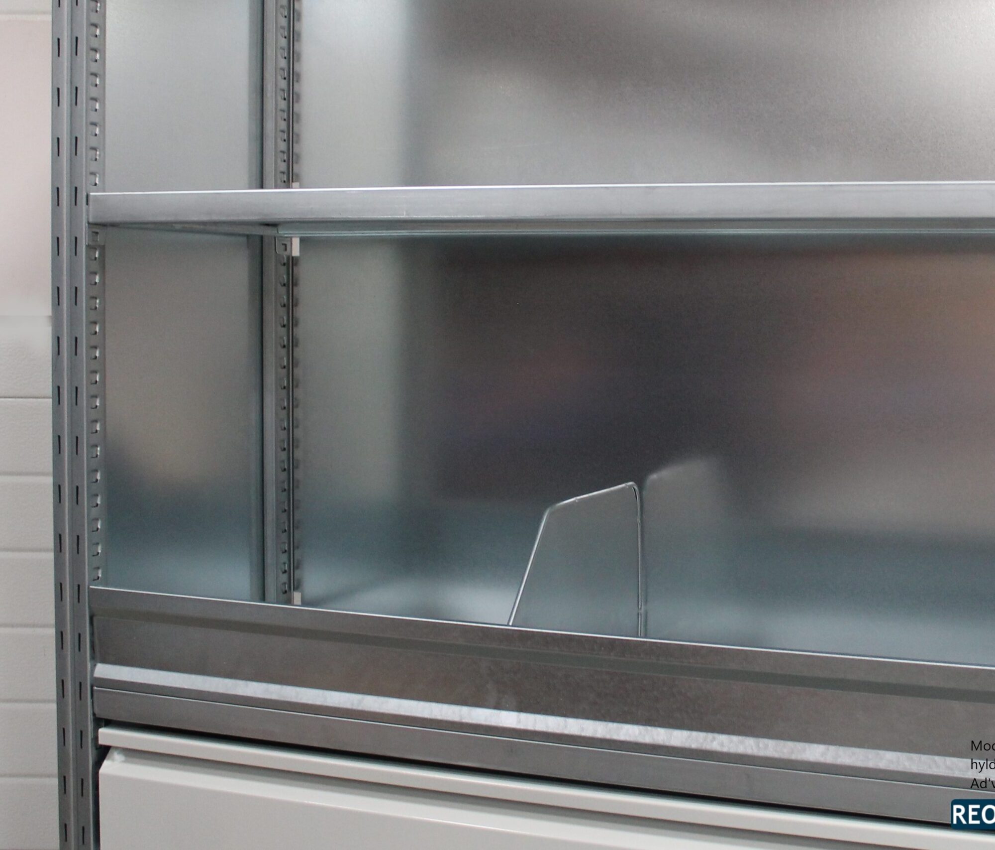 100mm hylde forkant til Ad'vance lagerreol