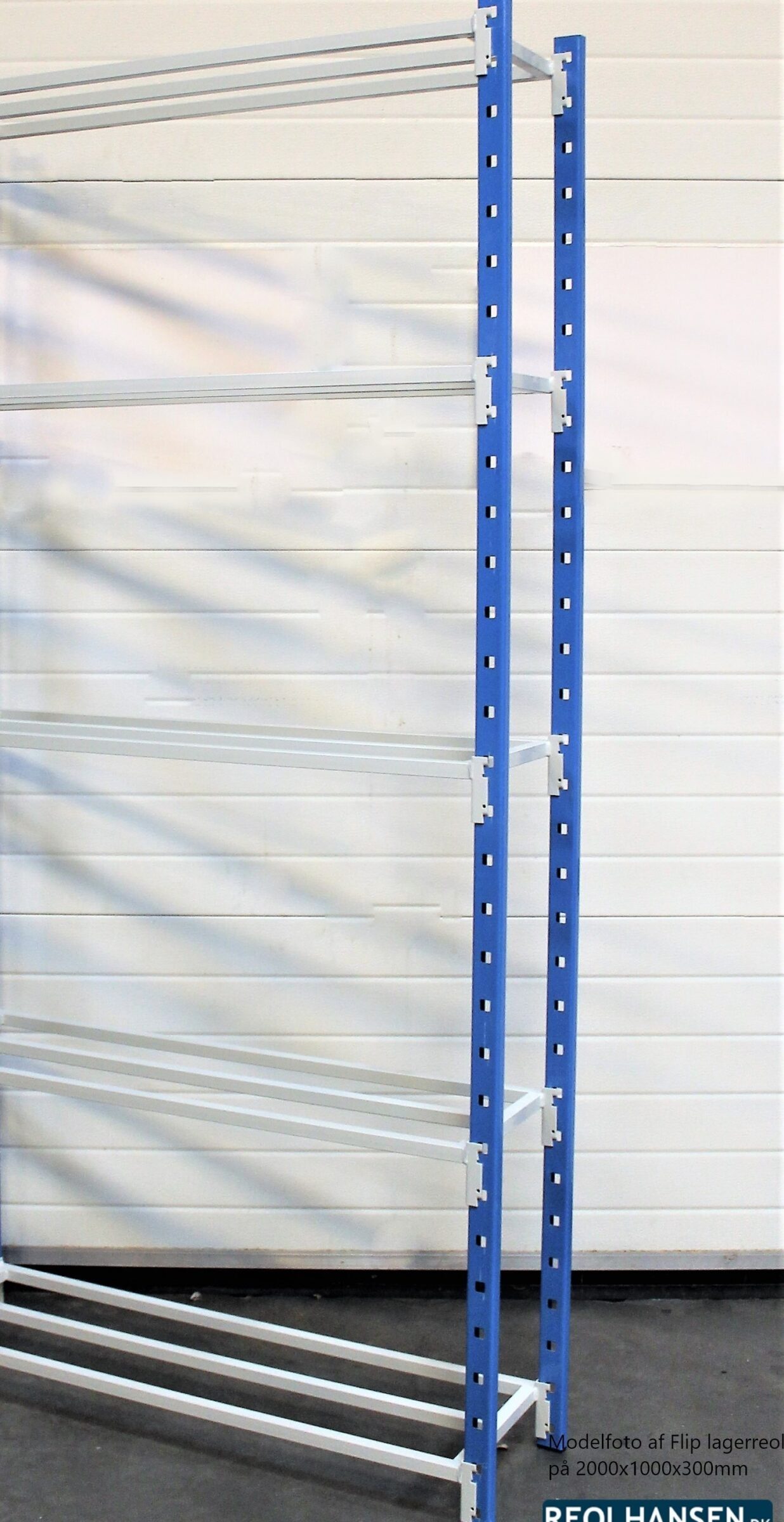 Følgefag til Flip lagerreol på 2000x1000x300mm