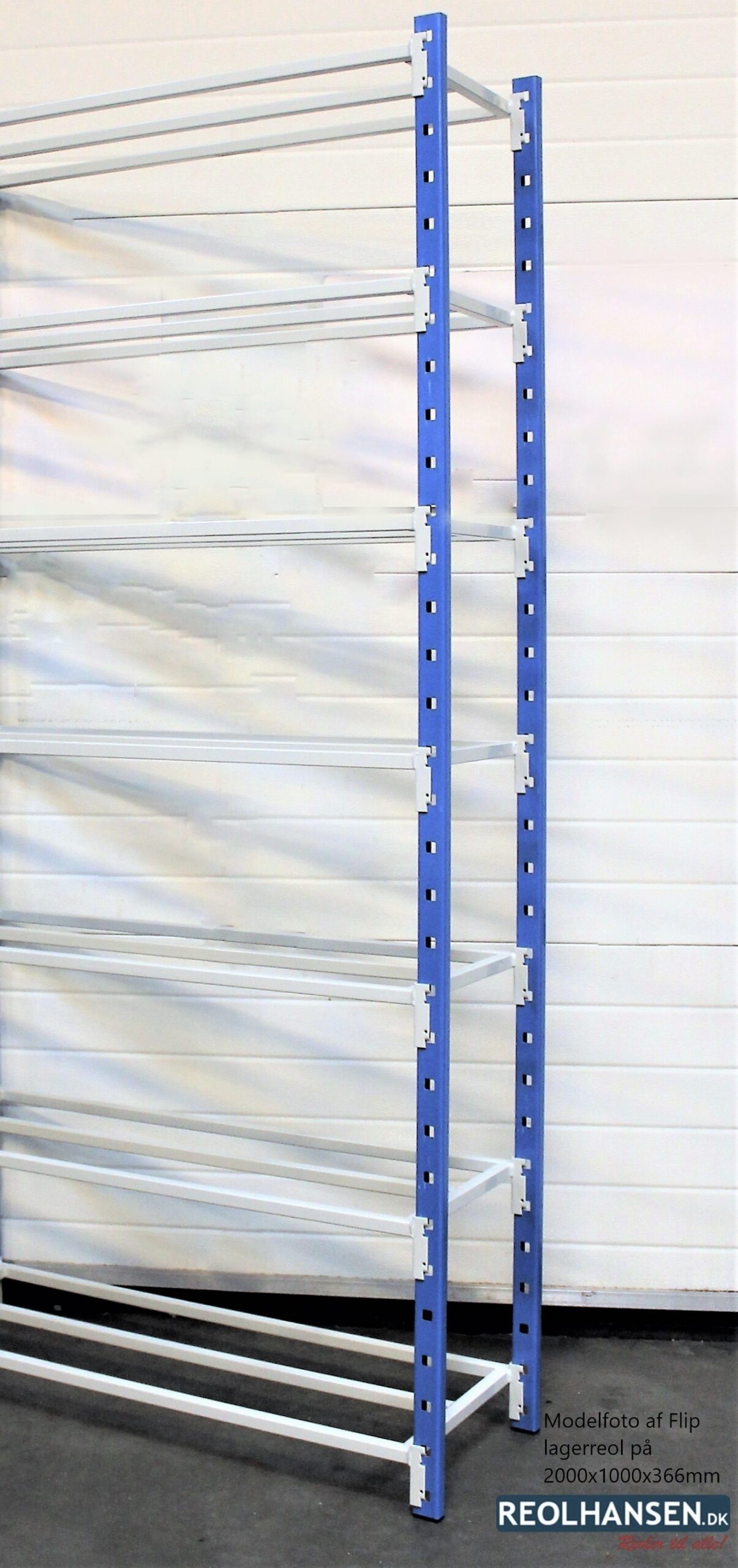 Udvidelsesfag til Flip lagerreol på 2000x1000x366mm