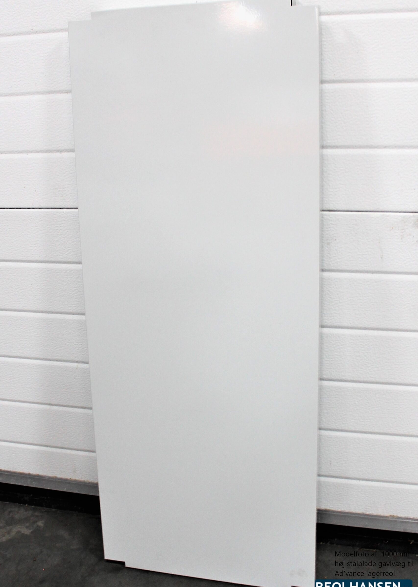 Stålplade gavlvæg på 1000mm til Ad'vance lagerreol