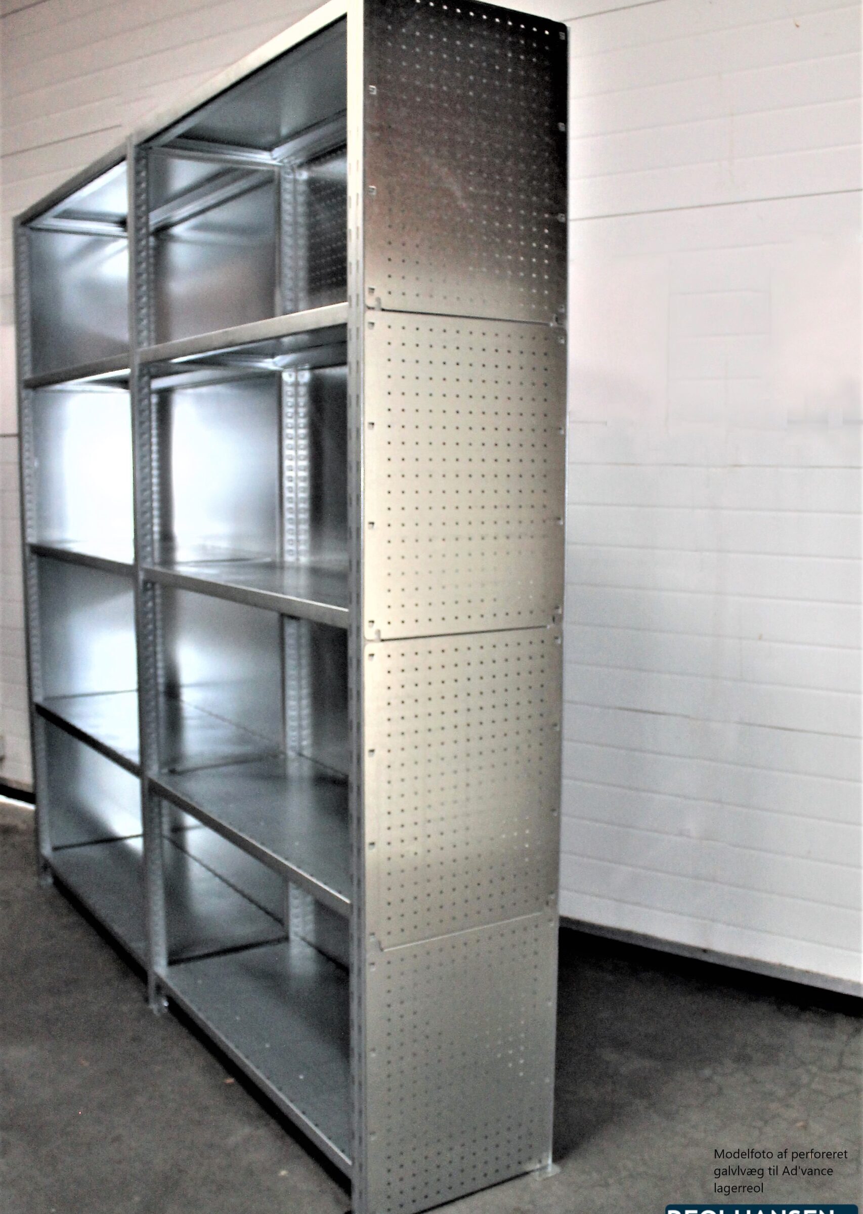 perforeret gavlvæg til Ad'vance lagerreol