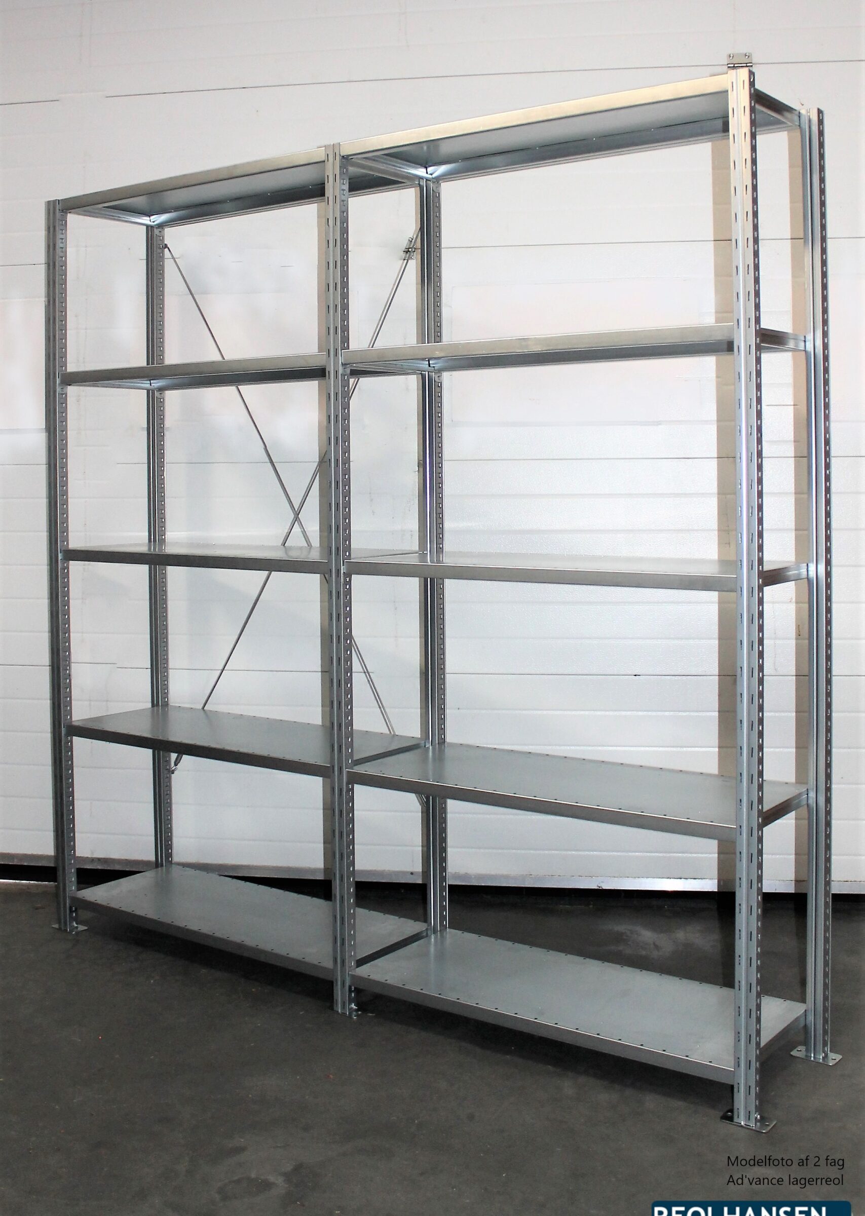 Lagerreol Ad'vance - 2 fag på 2000x2043x400mm