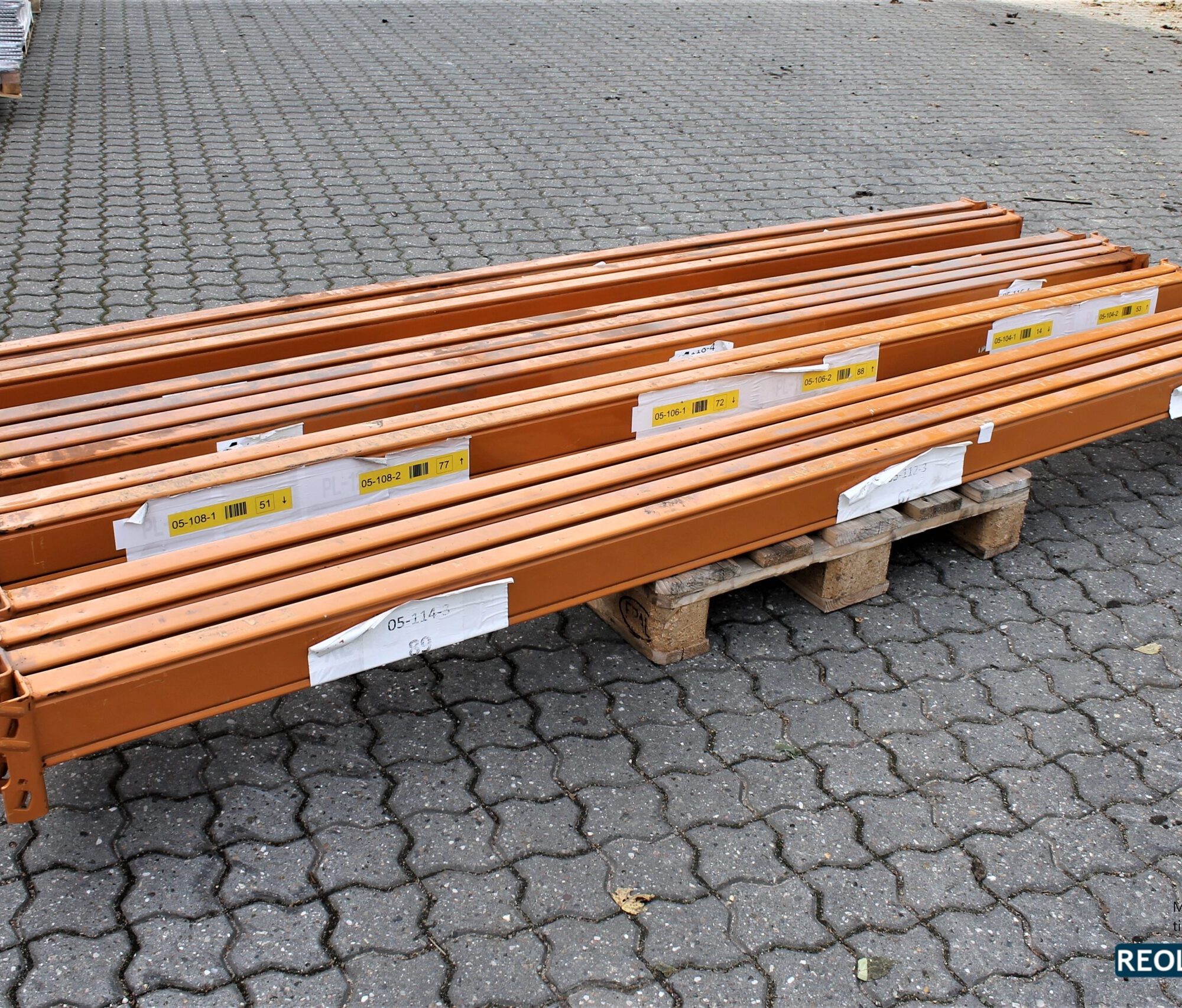 Pallereol PKZ brugte reolbjælker