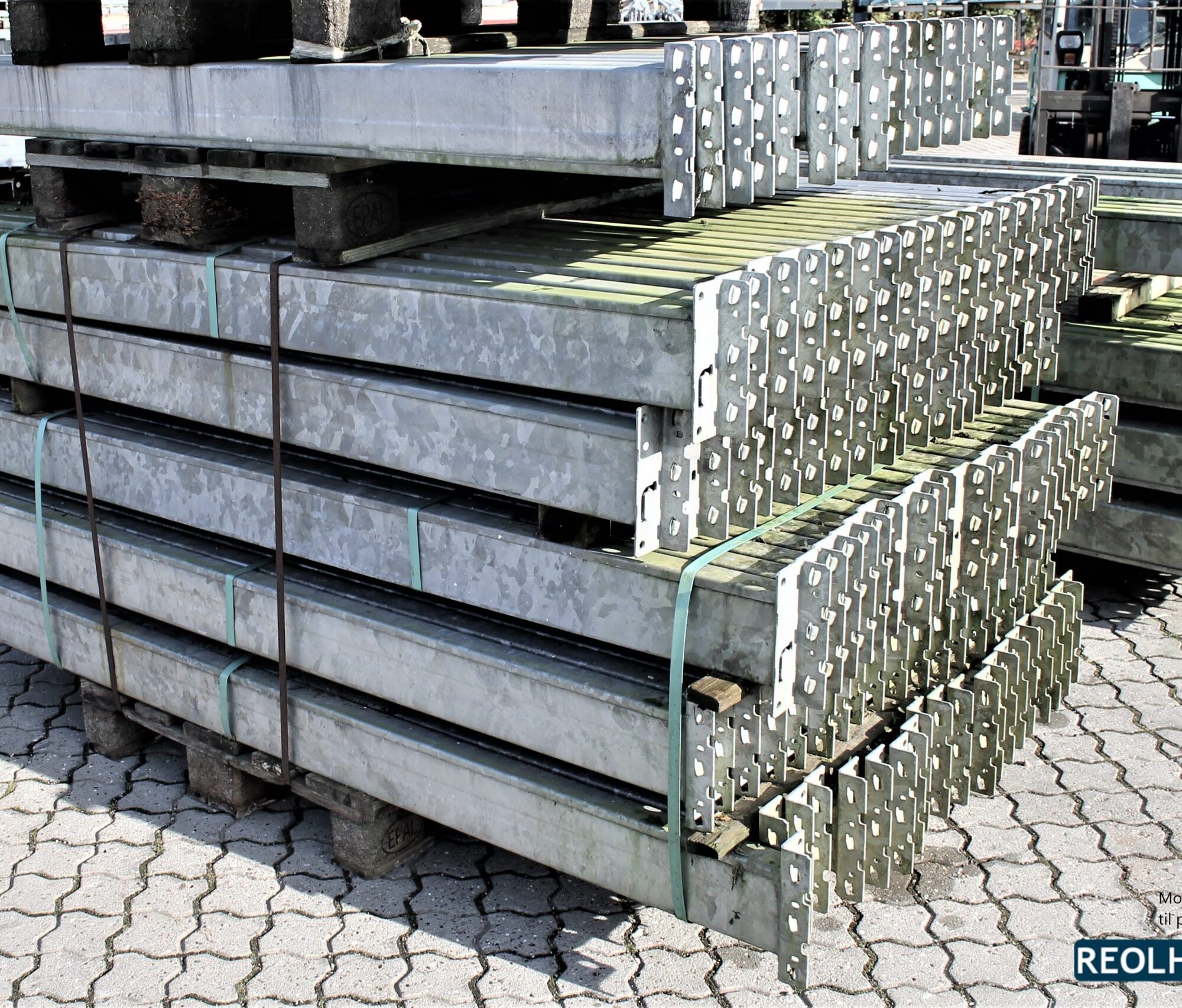 Brugte reolbjælker til pallereol Feralco