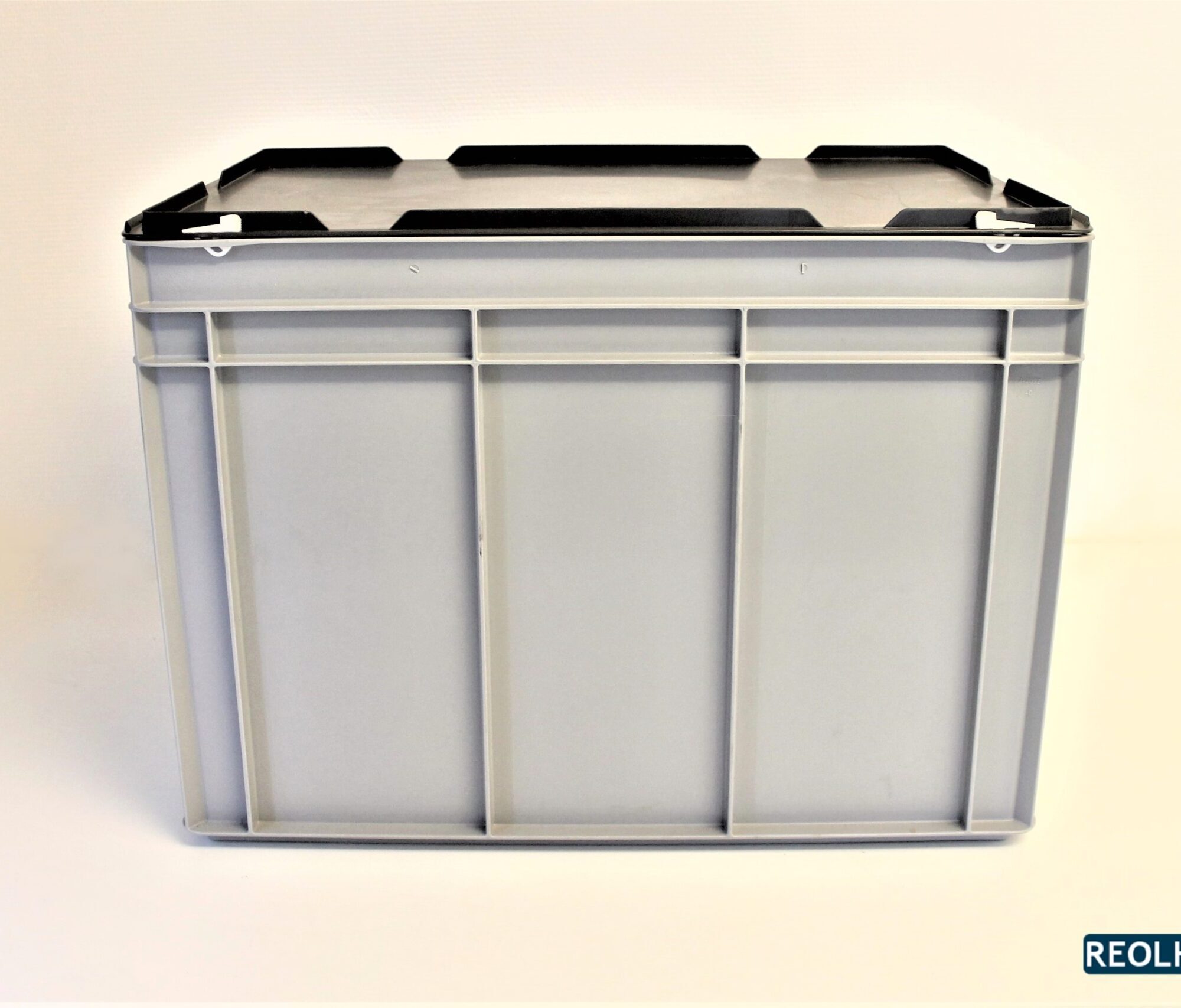 Opbevaringskasse med låg og lomme