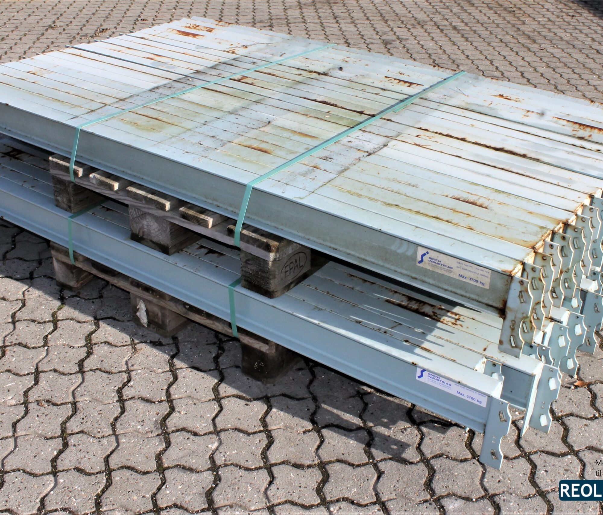 Brugte reolbjælker til Smith pallereol