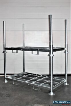 2 stalbelbare transportrammer på 2020x1180mm