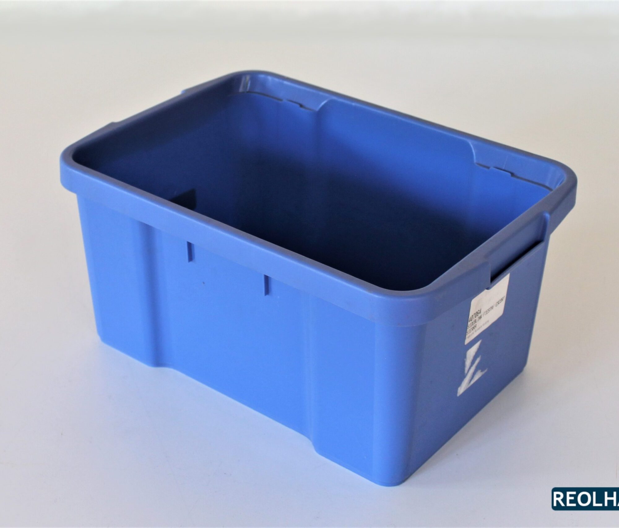 blå plastkasse på 330x230x160mm