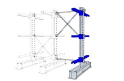Raisen Følgefag med dobbelt reolstamme
