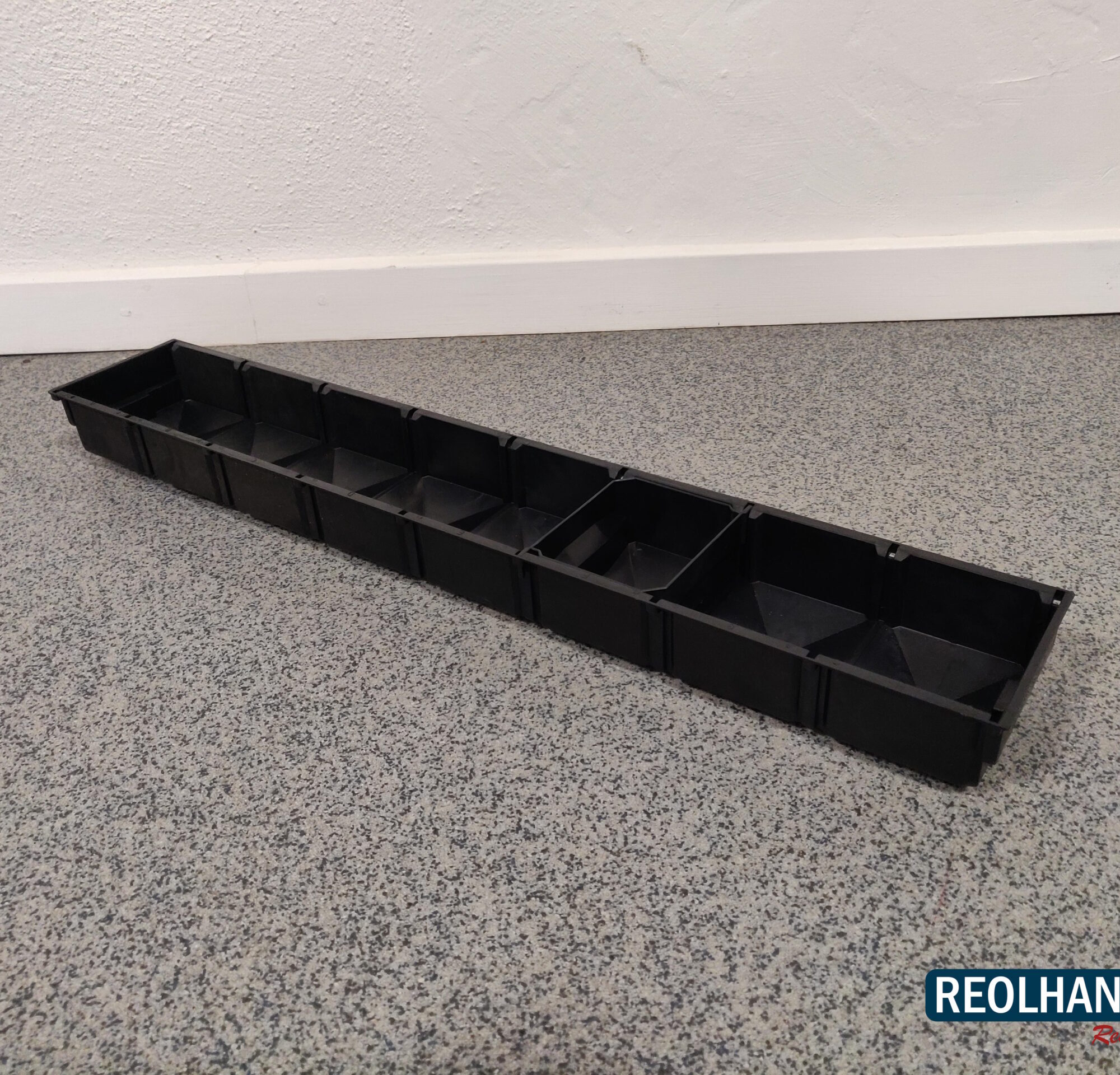 Sort sortimentkasse 620x105x52mm