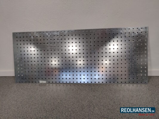 Perforeret stålplade