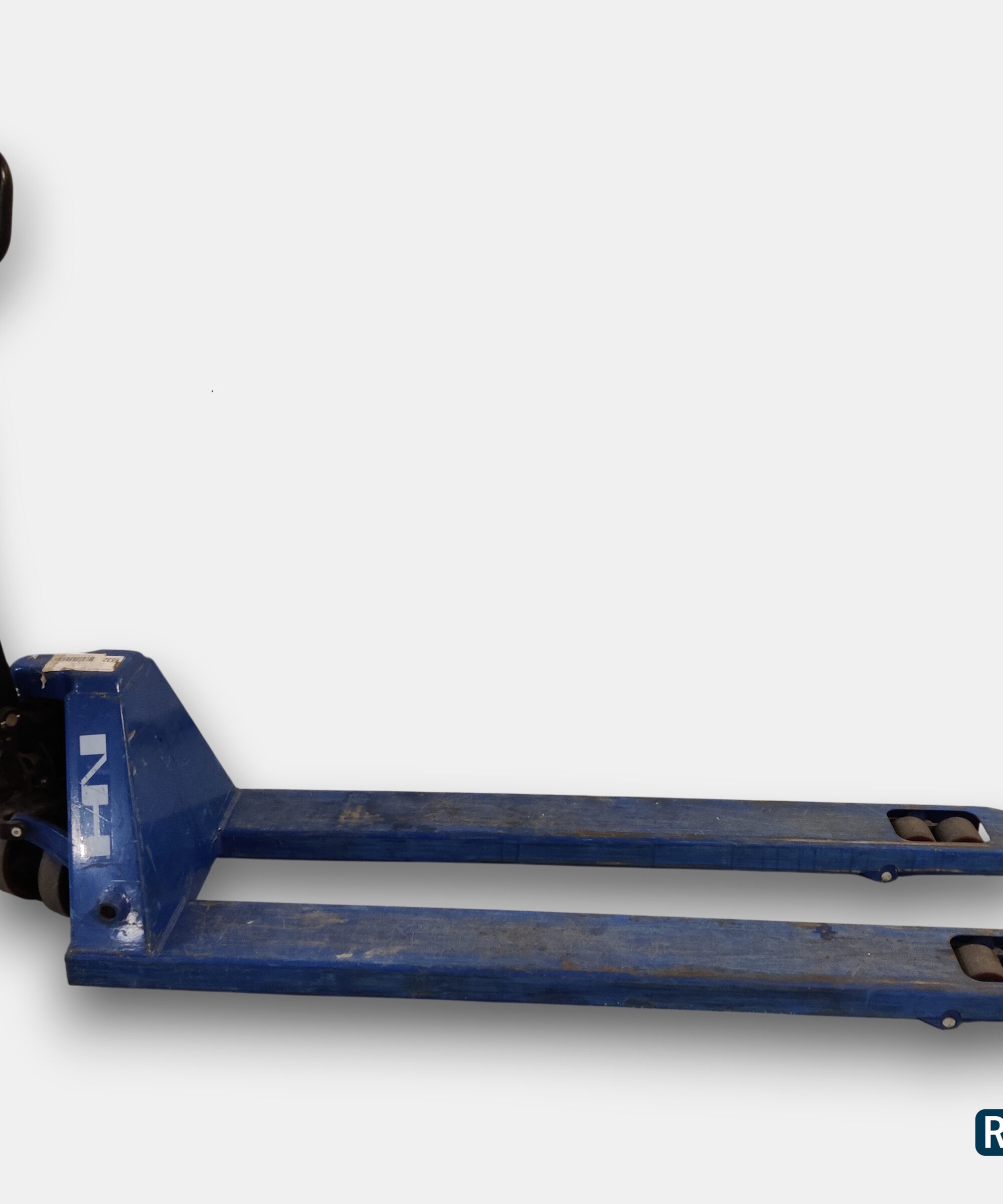 Brugt palleløfter med ekstra lange gafler