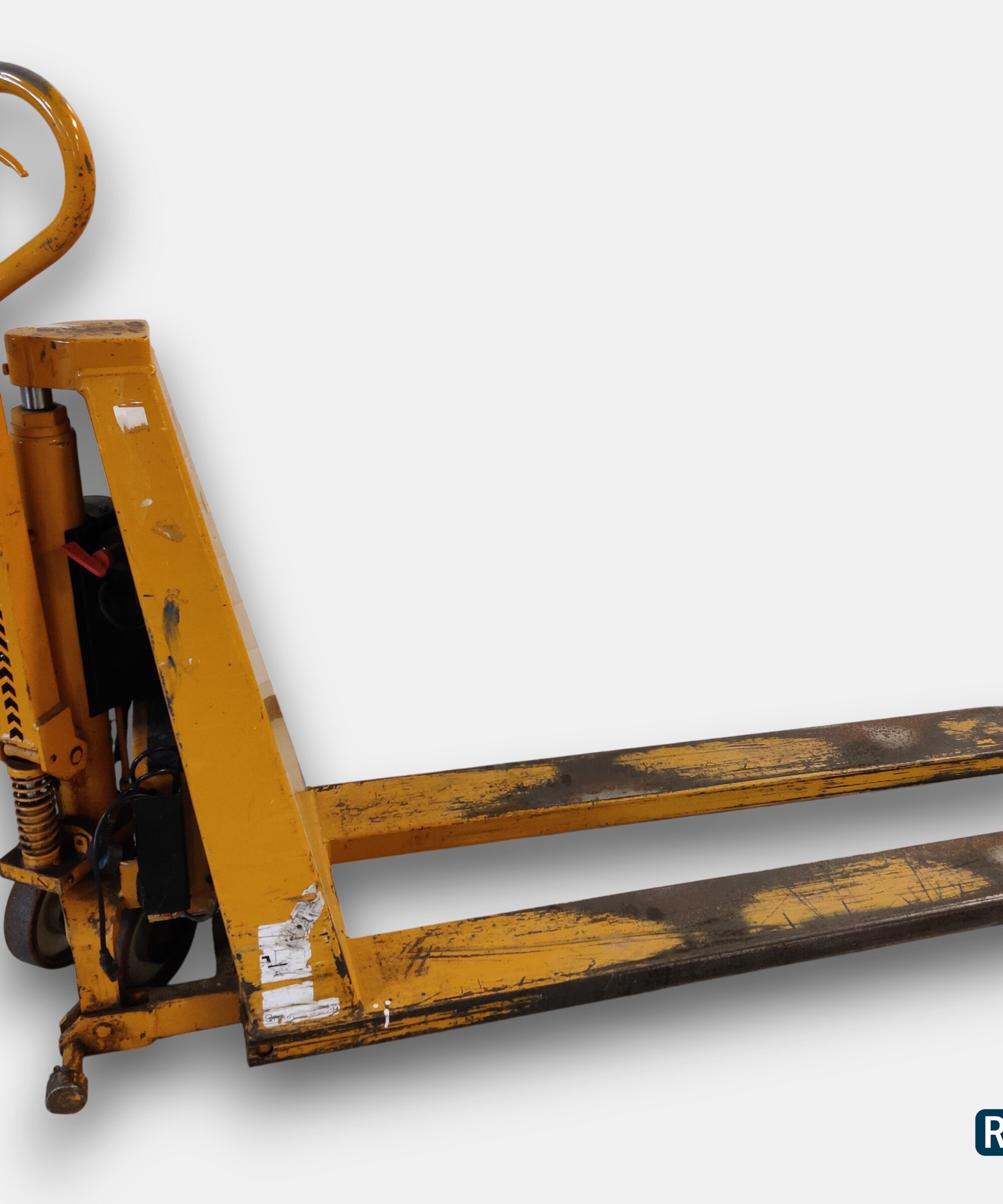 Brugt Semielektrisk sakseløfter/pallevogn