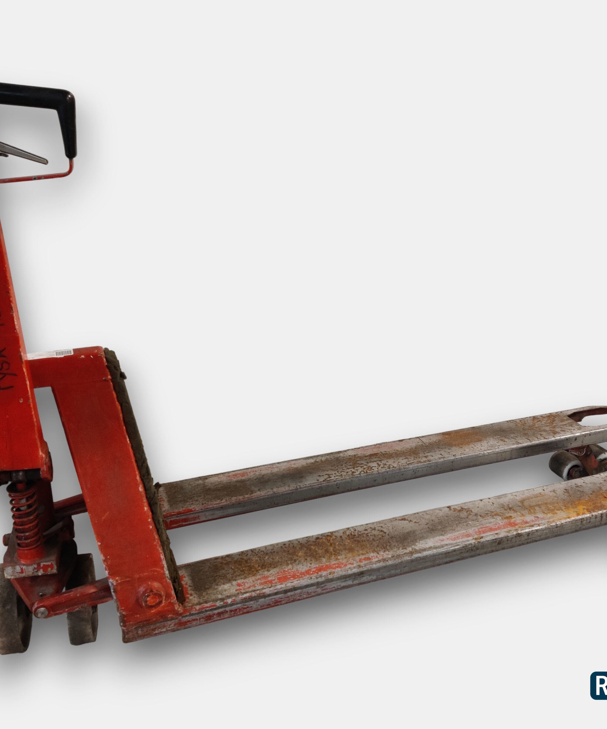 Brugt palleløfter med lange gafler - nr. 4