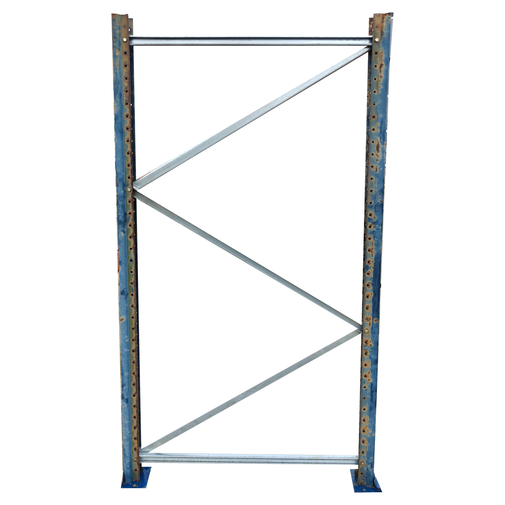 Brugt Mecalux reolstige 2000 x 1100 mm med original slitage og rust